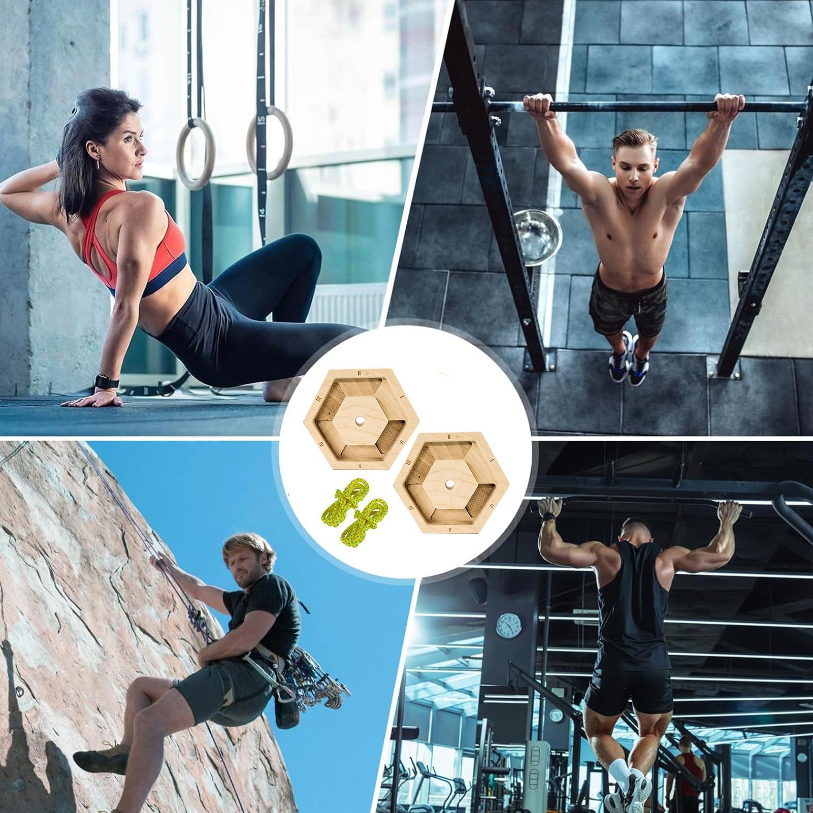 Home Gym Practice - Sześciokątny drewniany przyrząd do ćwiczeń palców