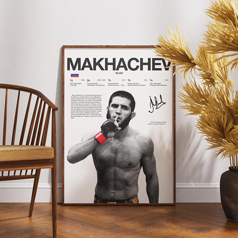 Plakat z legendarnymi boksersk – Home Gym Mma recenzja i cena