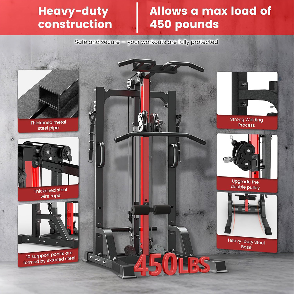 Pooboo Home Gym Machine - Syst – Home Gym Leg Machine recenzja i cena