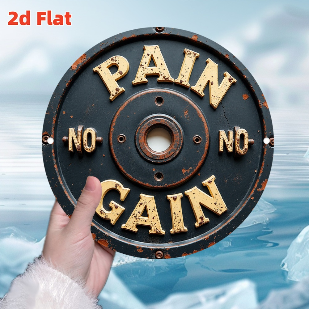 CIFBUY Vintage Tabliczka z Obc – Home Gym Interior Design recenzja i cena