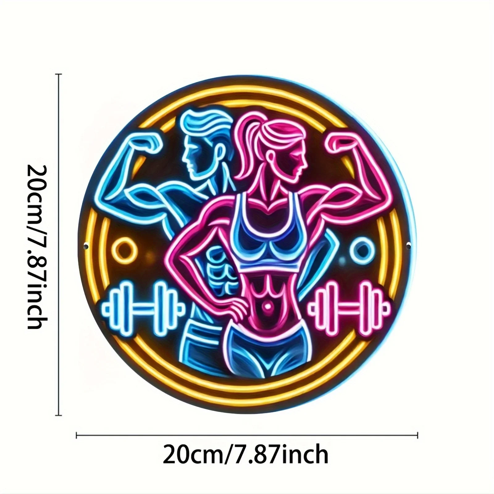 Metalowy Znak 2D Siłownia Fitn – Home Gym Neon Sign recenzja i cena