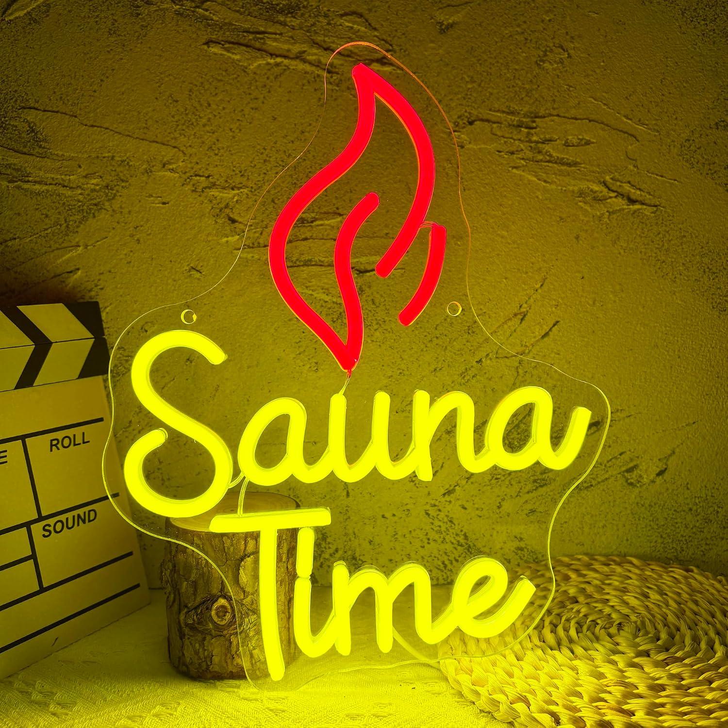 Neonowy Znak Sauna Time, Ściem – Home Gym Neon Sign recenzja i cena