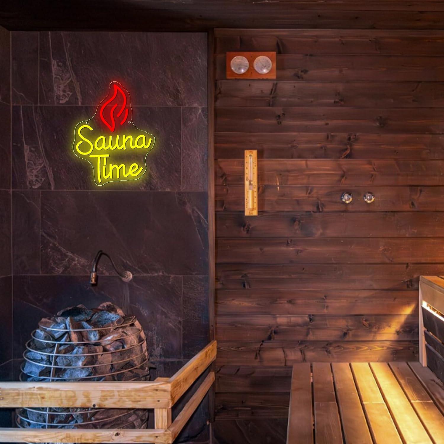 Neonowy Znak Sauna Time, Ściem – Home Gym Neon Sign recenzja i cena