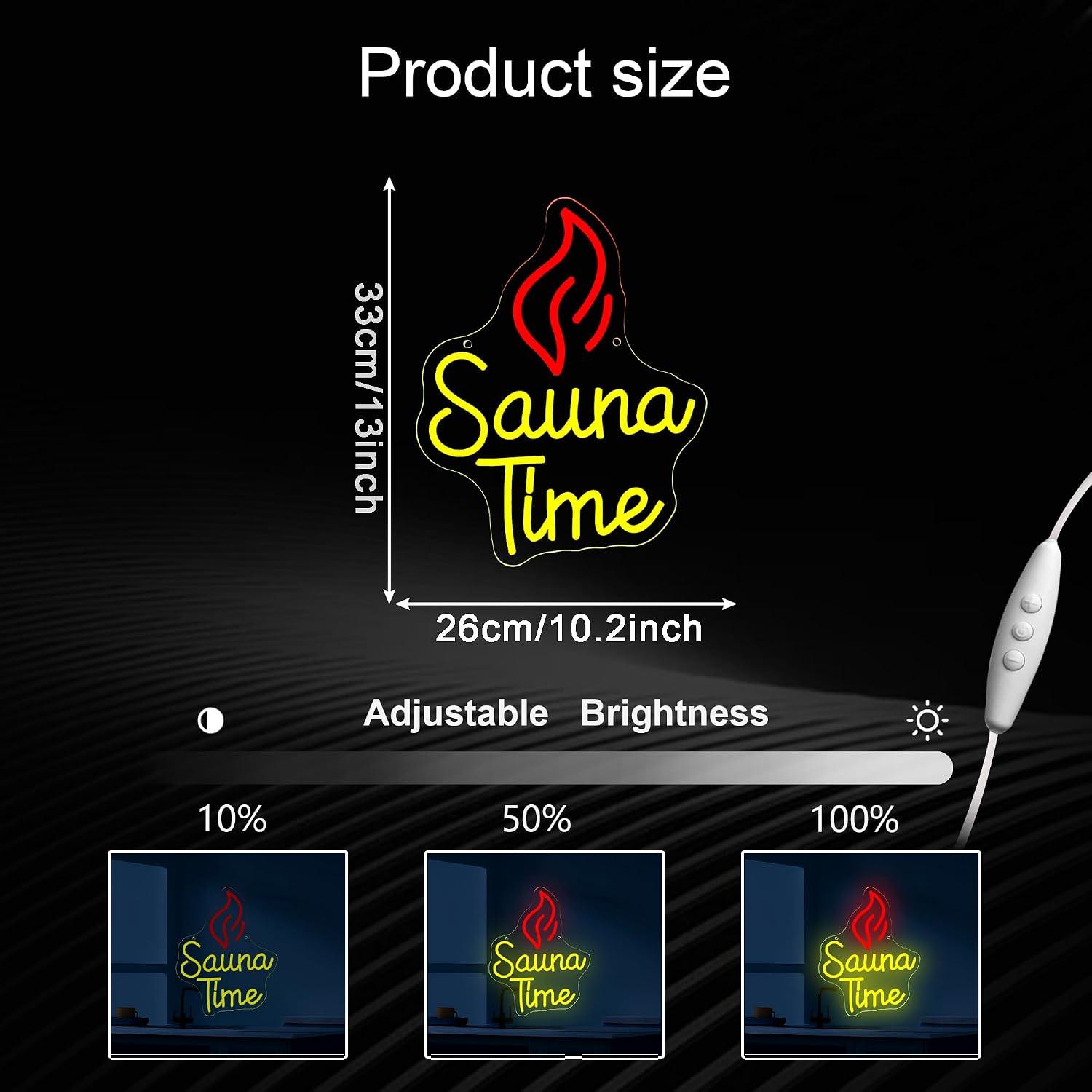 Neonowy Znak Sauna Time, Ściem – Home Gym Neon Sign recenzja i cena
