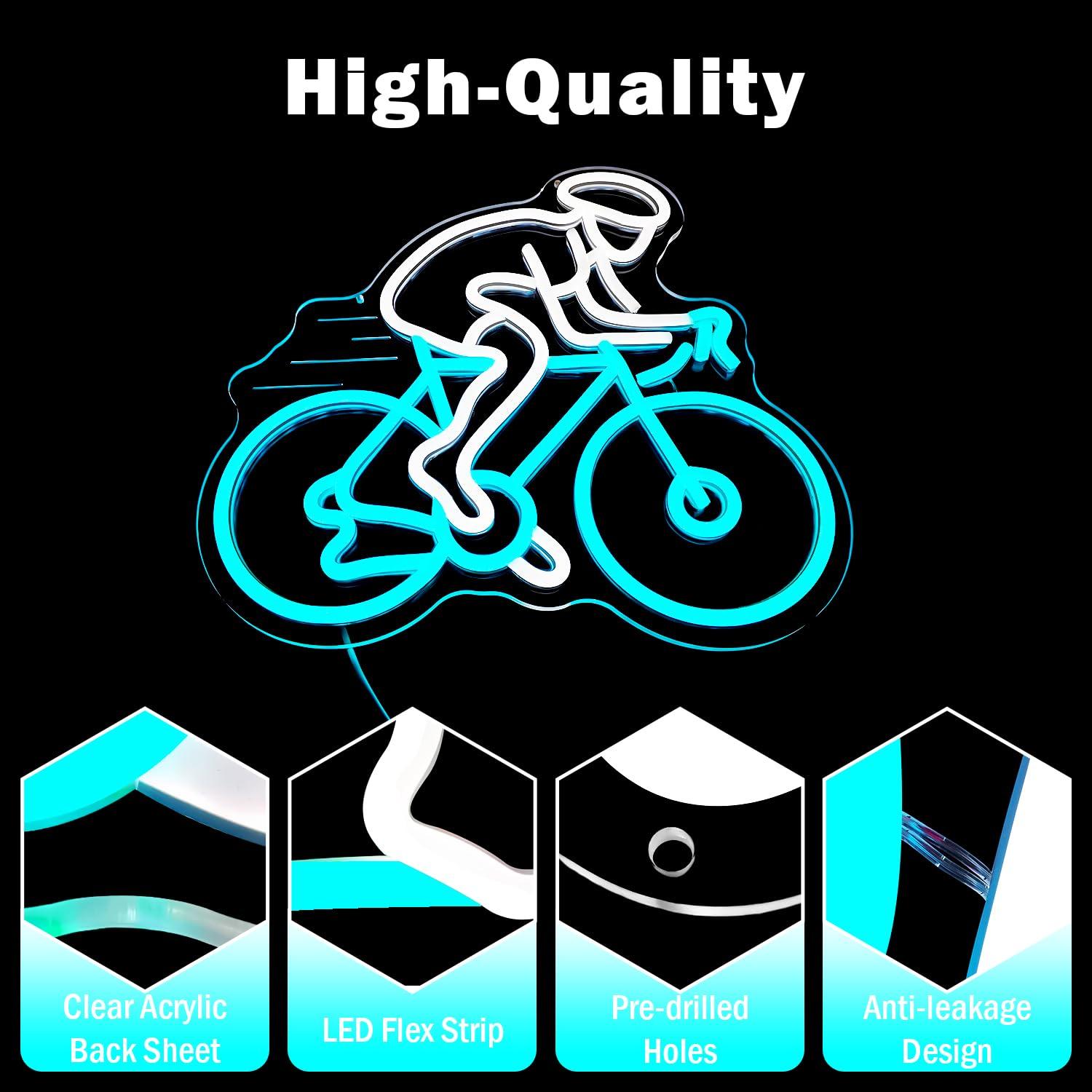 Neonowy Znak Rowerzysty na Row – Home Gym Neon Sign recenzja i cena