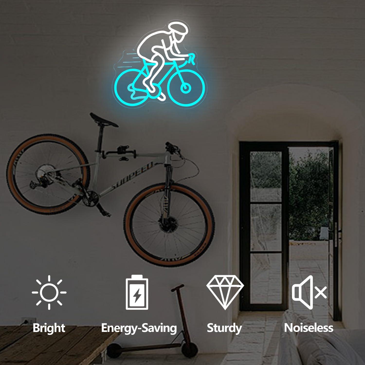 Neonowy Znak Rowerzysty na Row – Home Gym Neon Sign recenzja i cena