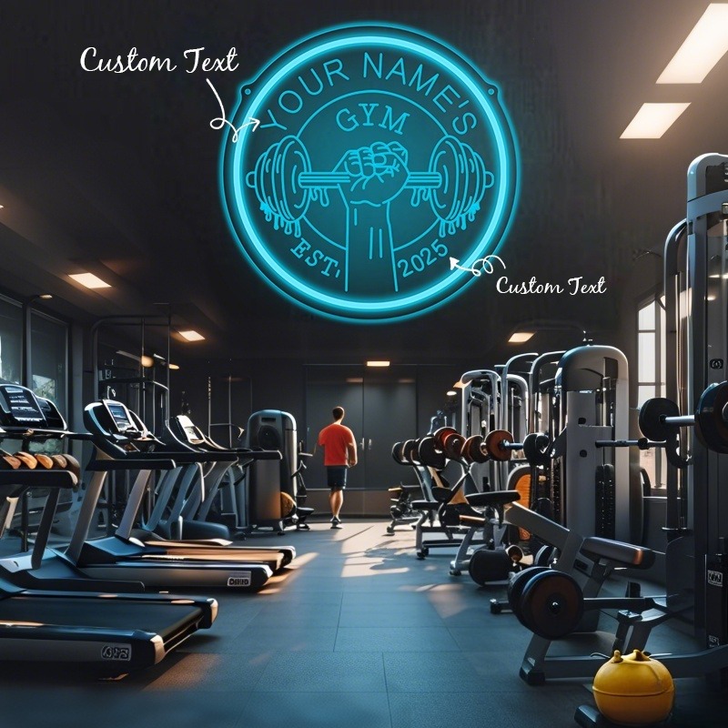 Personalizowany neon LED do si – Home Gym Interior Design recenzja i cena