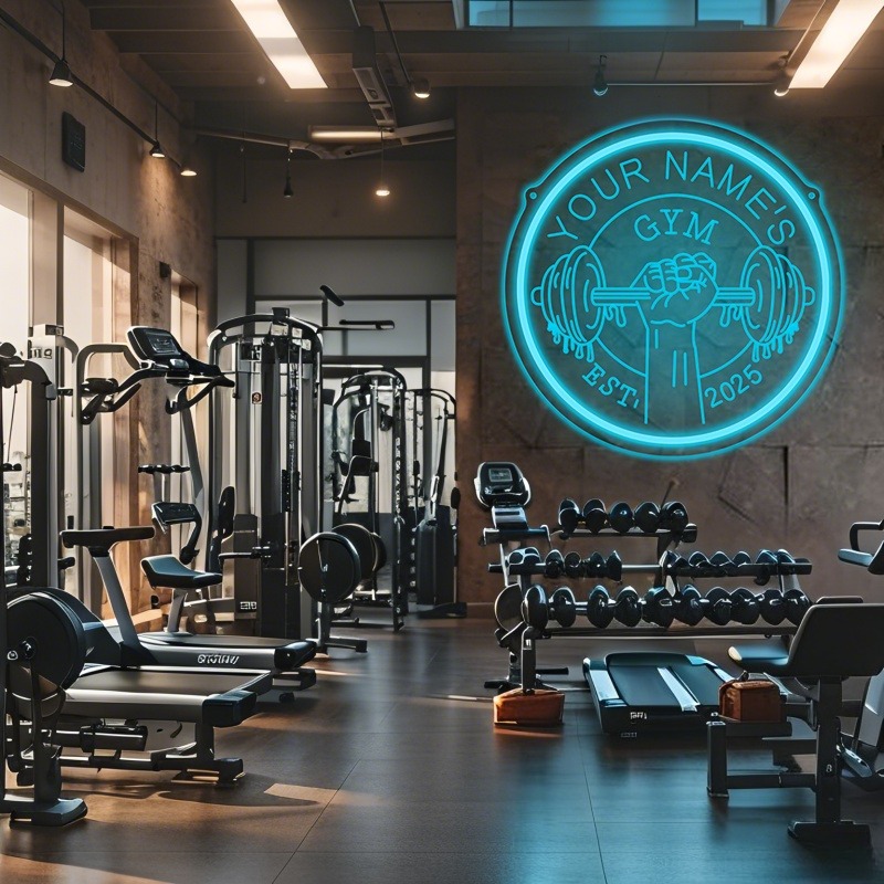 Personalizowany neon LED do si – Home Gym Interior Design recenzja i cena