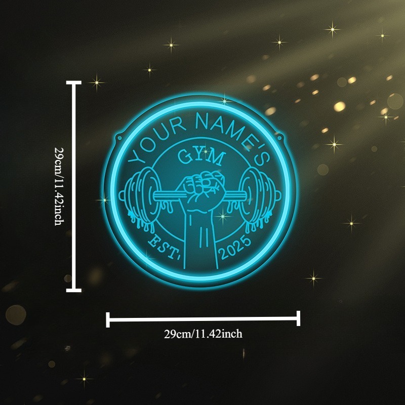 Personalizowany neon LED do si – Home Gym Interior Design recenzja i cena