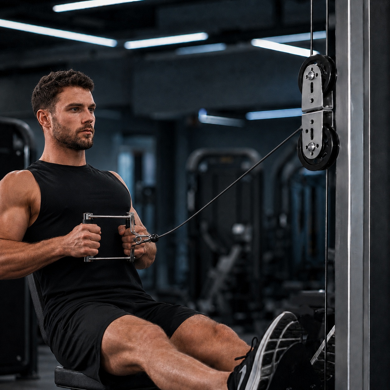 Wytrzymały, podwójny system bl – Home Gym Lat Pulldown Machine recenzja i cena